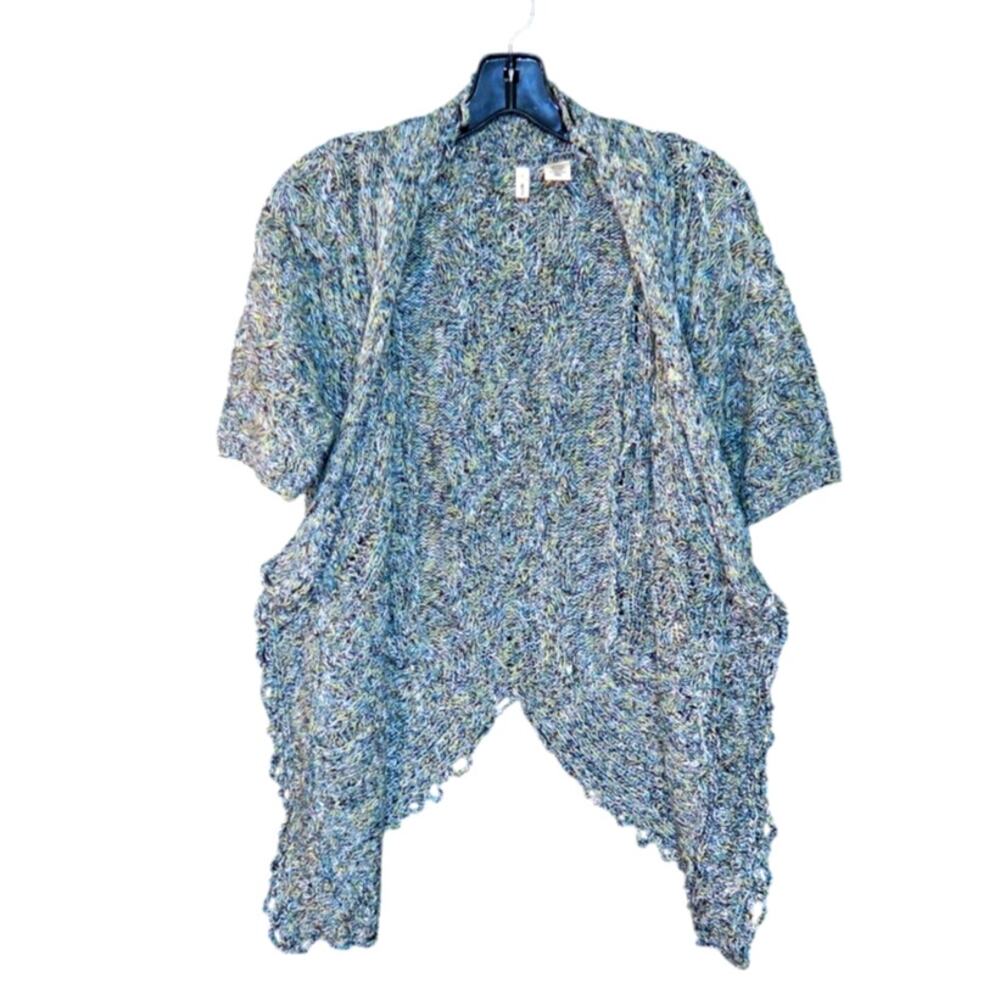 Anthropologie Moth Open Front Cardigan Knit Multicolor Whimsigoth Boho Fairycore